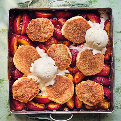 Cheat’s Nectarine Cobbler