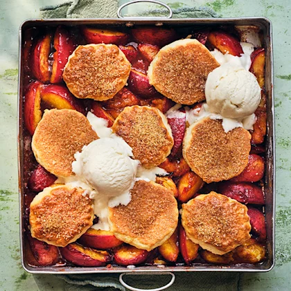 Cheat’s Nectarine Cobbler