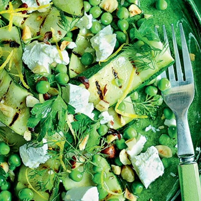 Courgette Salad with Goat's Cheese