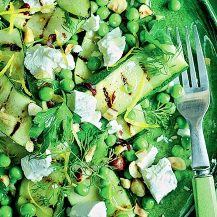 Courgette Salad with Goat's Cheese