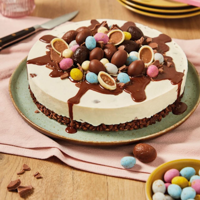 chocolate rice krispies base cheesecake