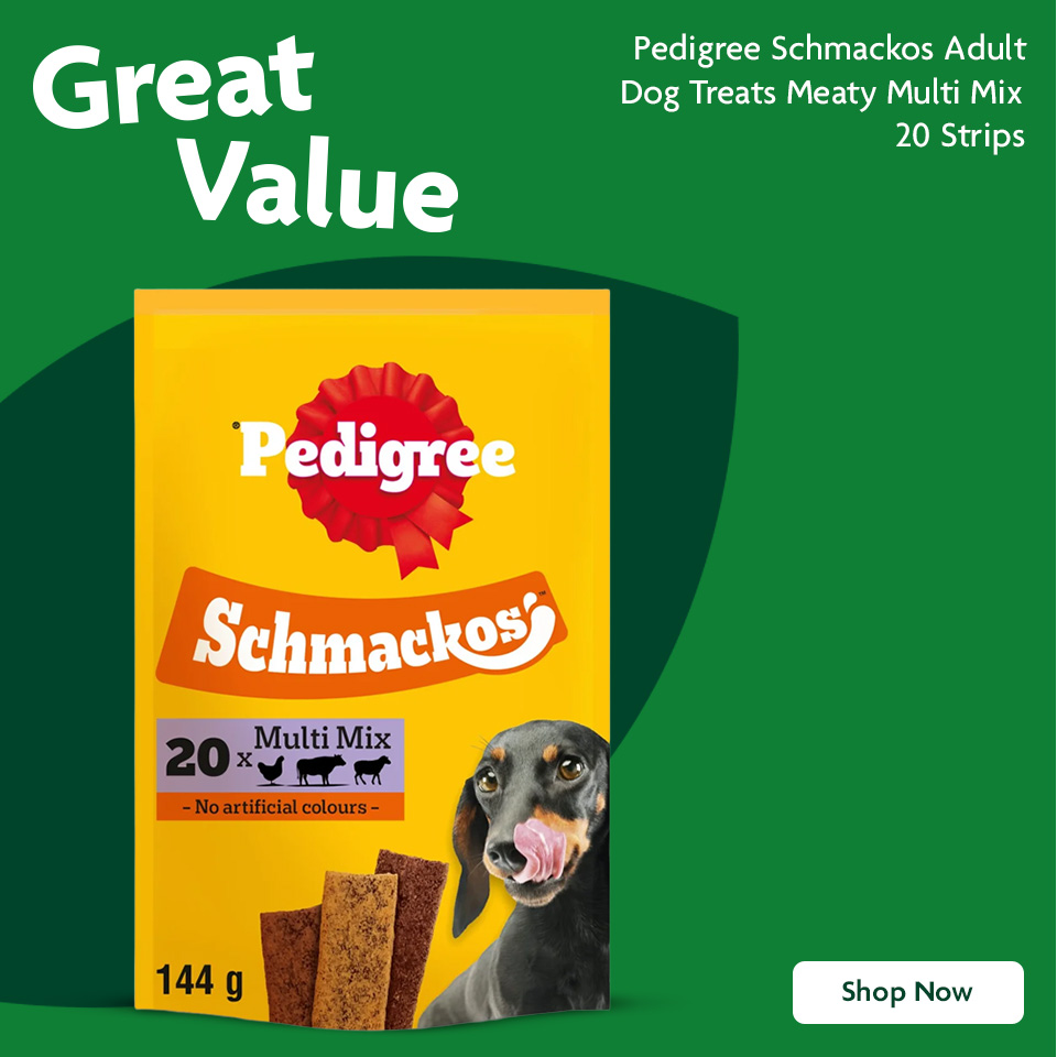 Pedigree dog treats banner