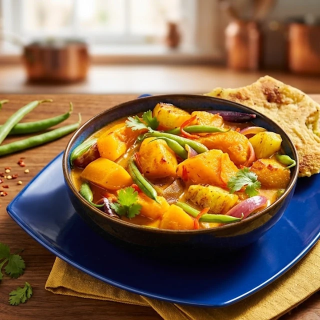 Thai Pineapple and Butternut Squash Curry