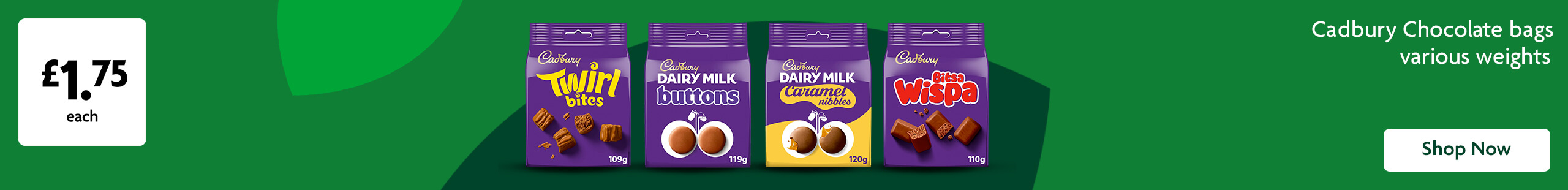 Cadbury promotional banner