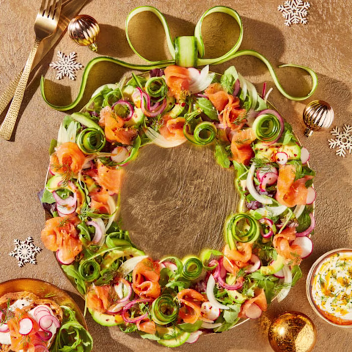Smoked Salmon Salad Wreath