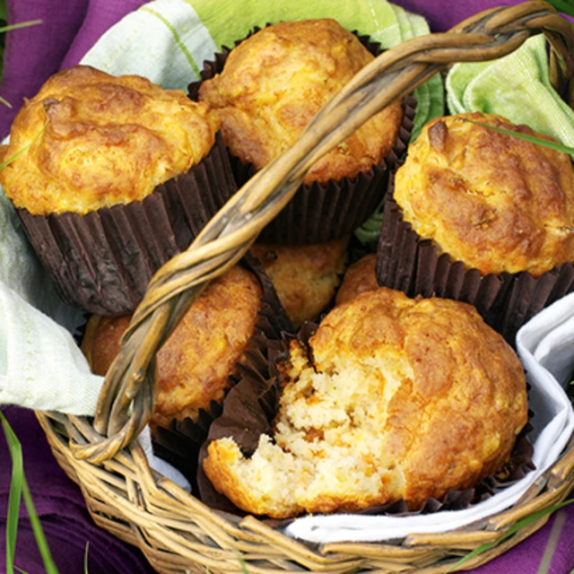 Savoury Carrot and Parmesan Muffins