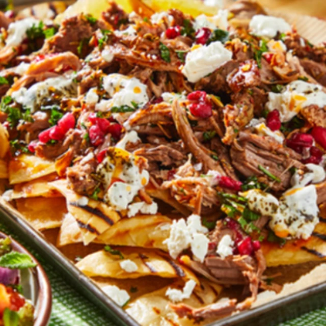 Leftover Lamb Nachos
