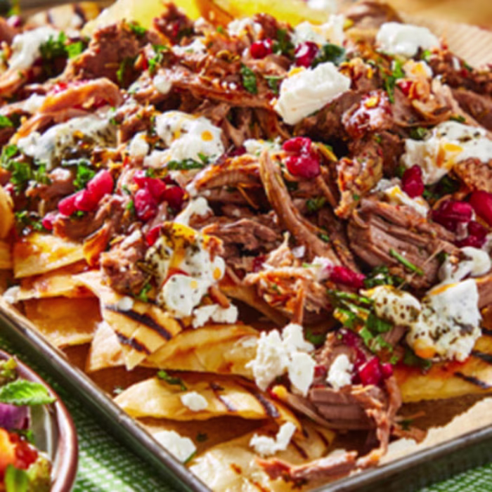 Leftover Lamb Nachos