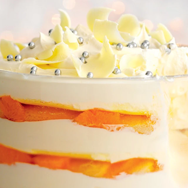Clementine and White Chocolate Trifle
