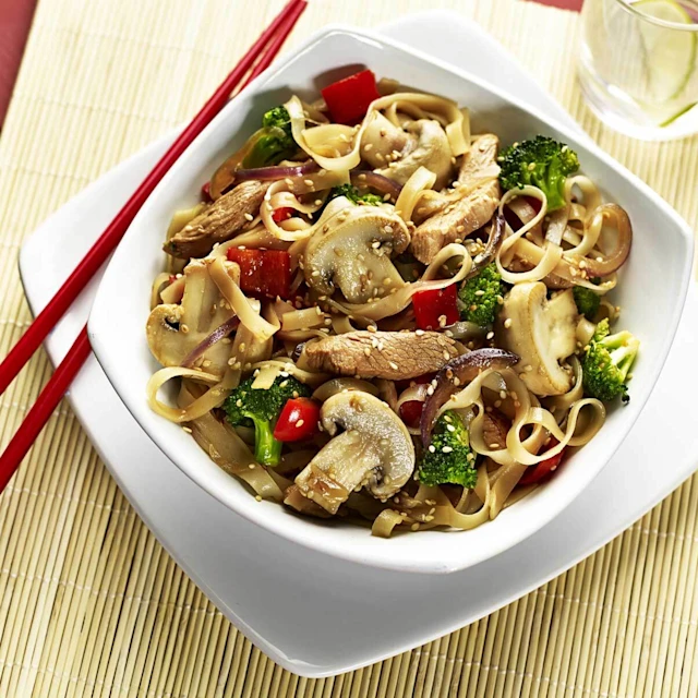 Chinese Chicken and Mushroom Stir Fry