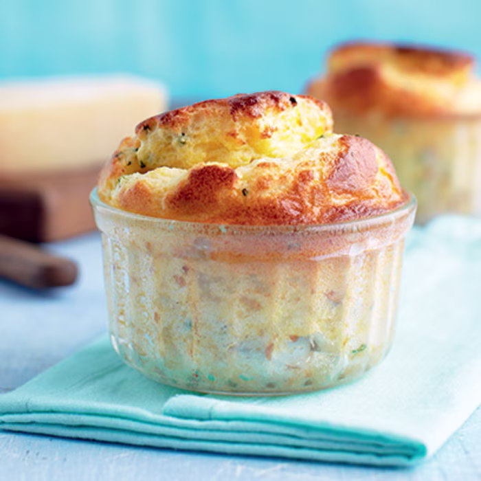 Cheesy Smoked Haddock Soufflés