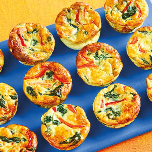 Spinach and Red Pepper Egg Muffins