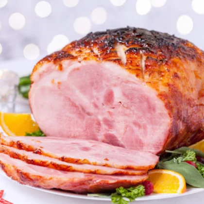Spiced Honey, Soy & Wasabi Mustard Glazed Gammon