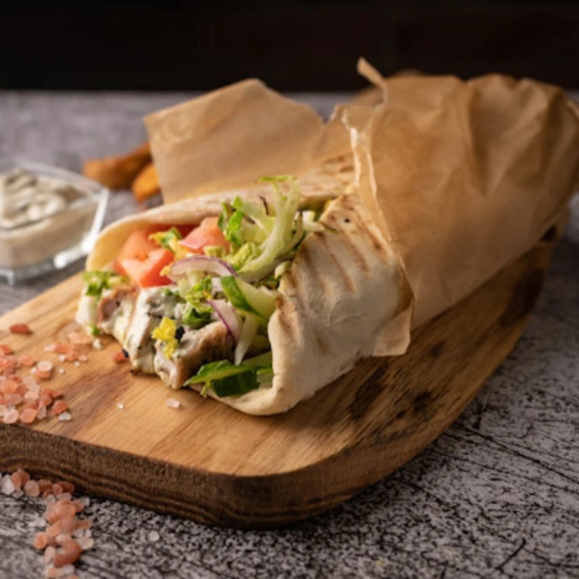 Greek Gyros Pitta Bread Tacos