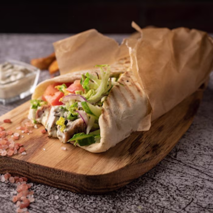 Greek Gyros Pitta Bread Tacos