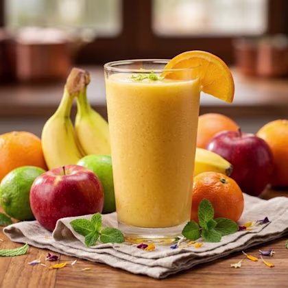 Apple, Orange and Banana Smoothie