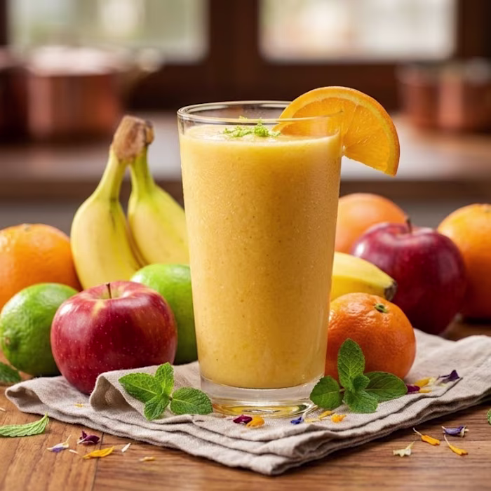 Apple, Orange and Banana Smoothie