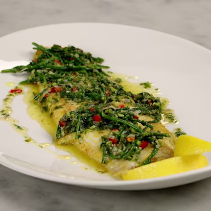 Curry Spiced Dover Sole in Chilli Butter