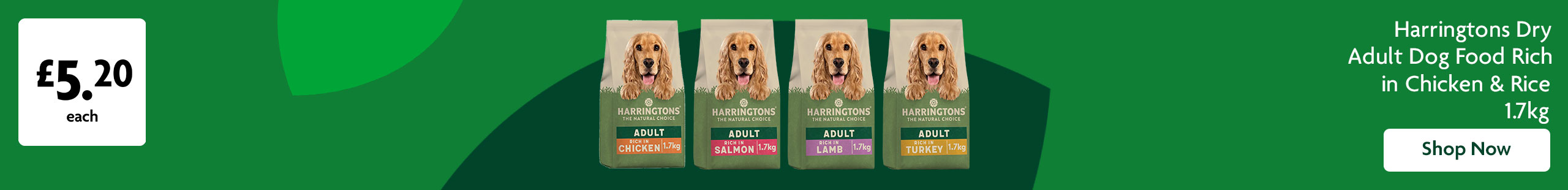 Harringtons promotional banner