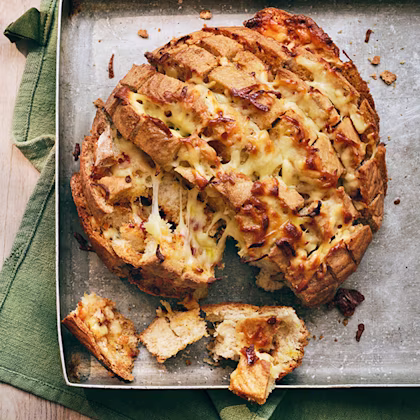 Cheddar and Harissa Garlic Bread