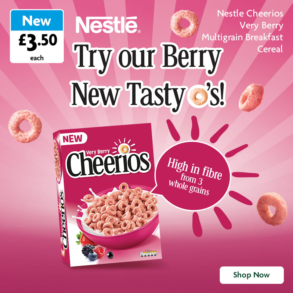 Cheerios promotional banner