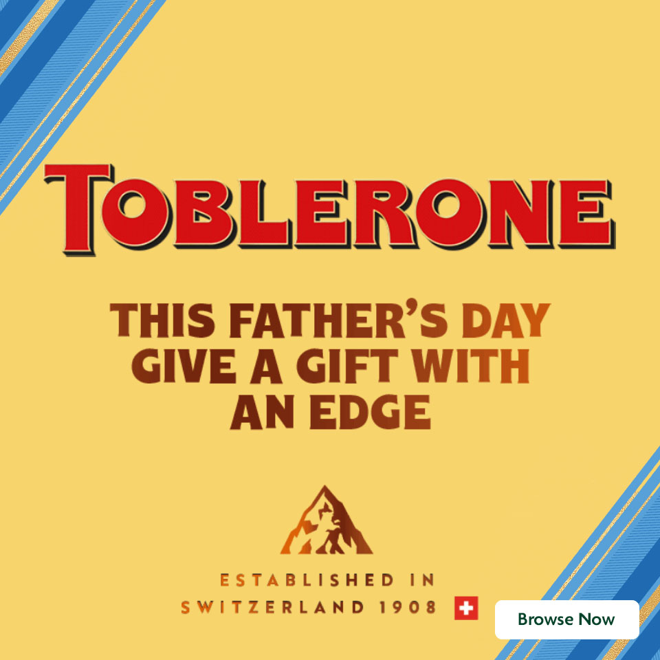 Toblerone promotional banner