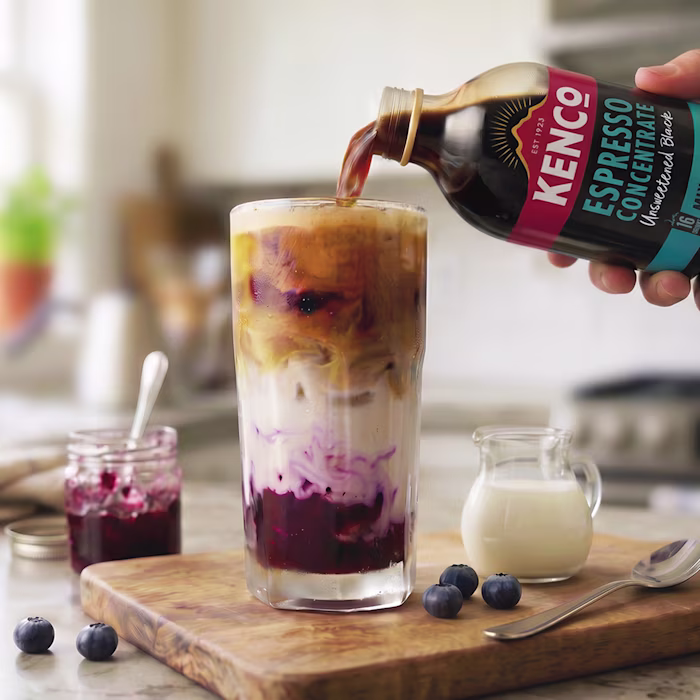 Blueberry Iced Latte