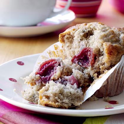 Banana and Cherry Muffins