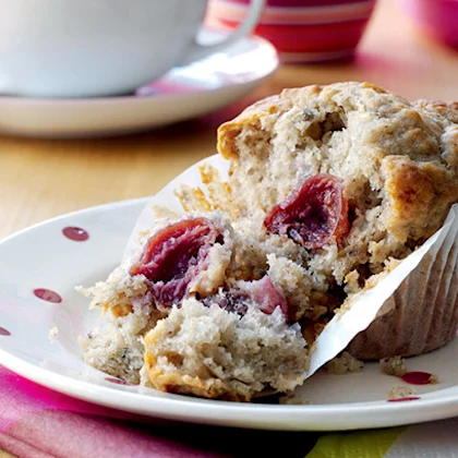 Banana and Cherry Muffins