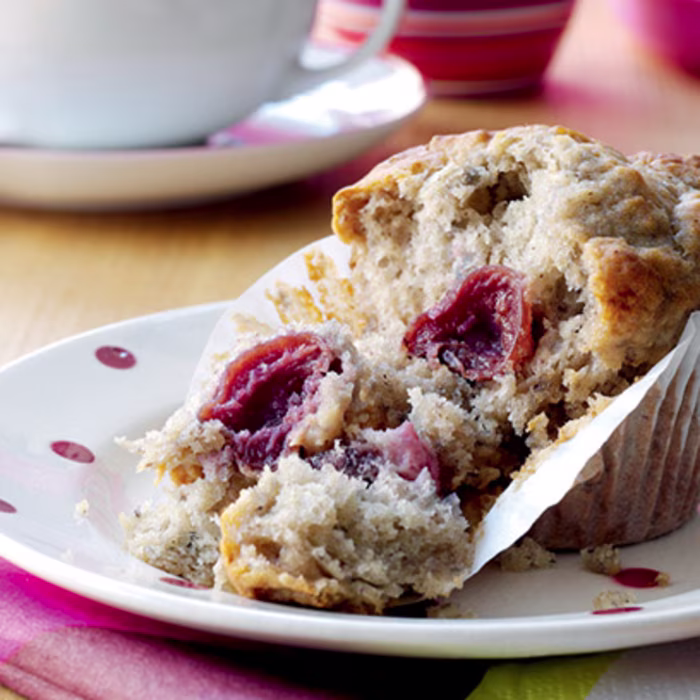 Banana and Cherry Muffins