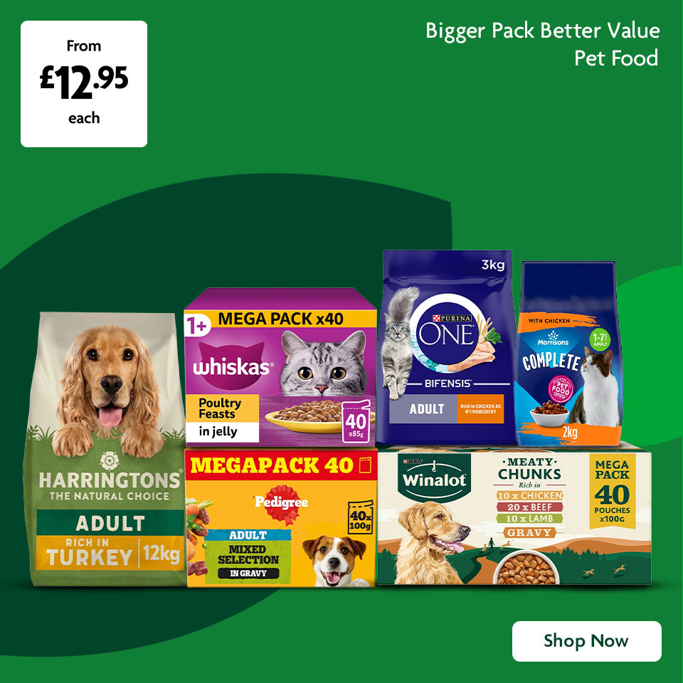 Bigger Pack Better Value Pet Food