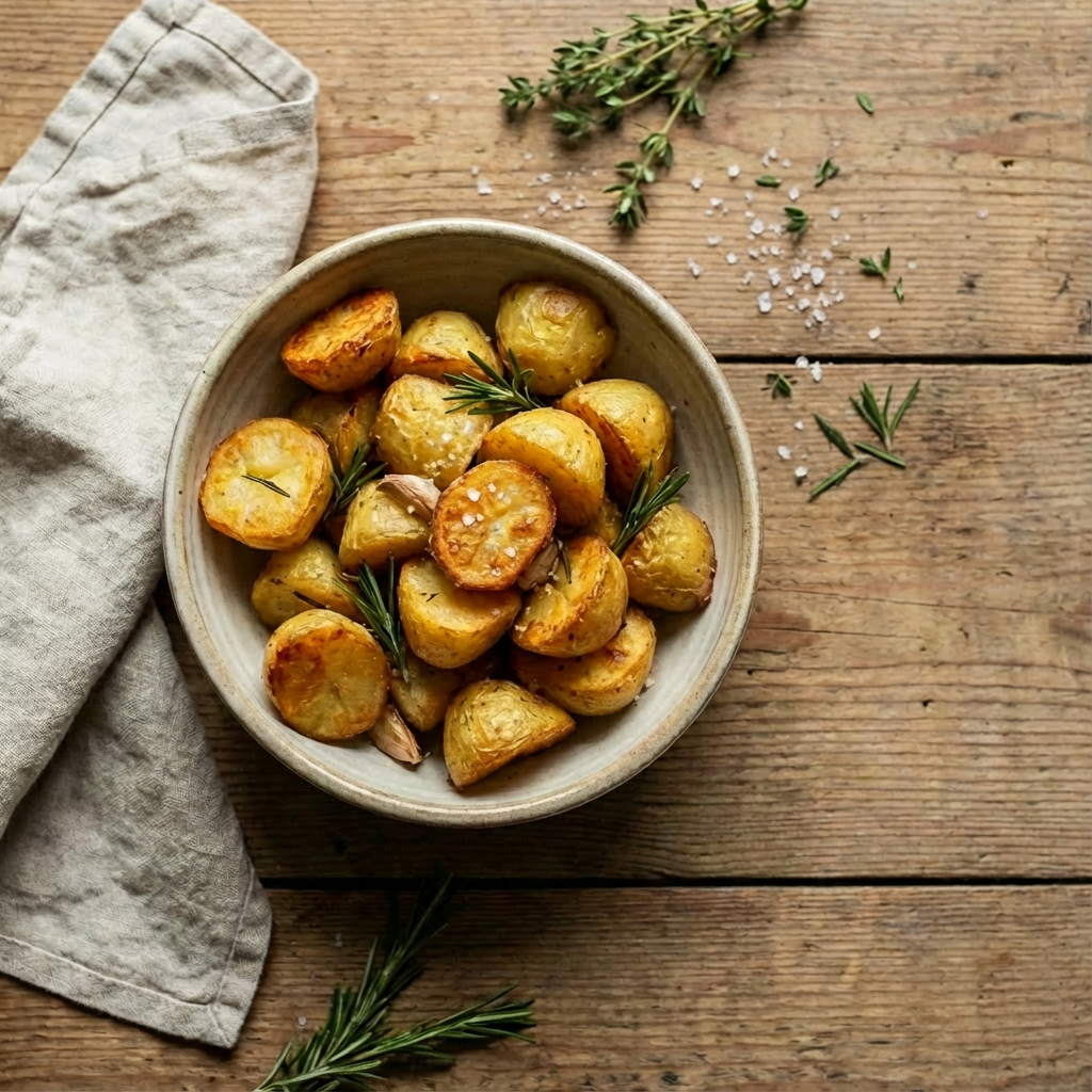 Crispy Roast Potatoes in a bowl