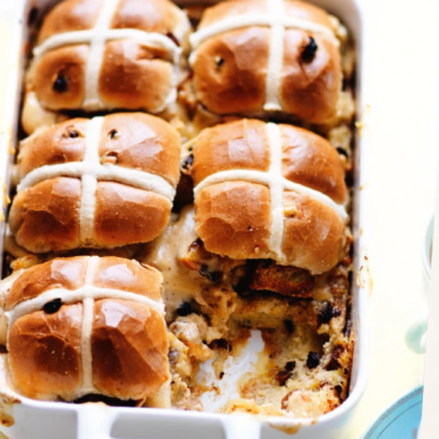 Easter Bun Pudding