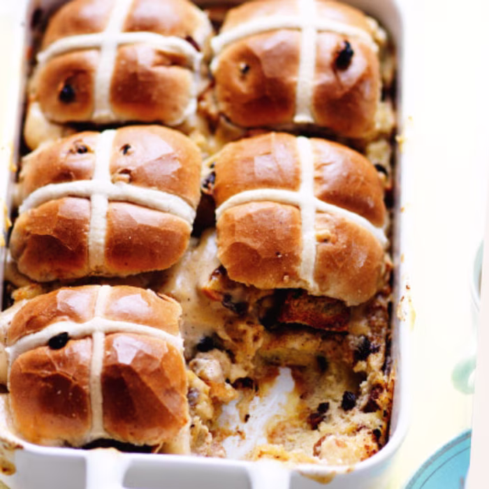 Easter Bun Pudding