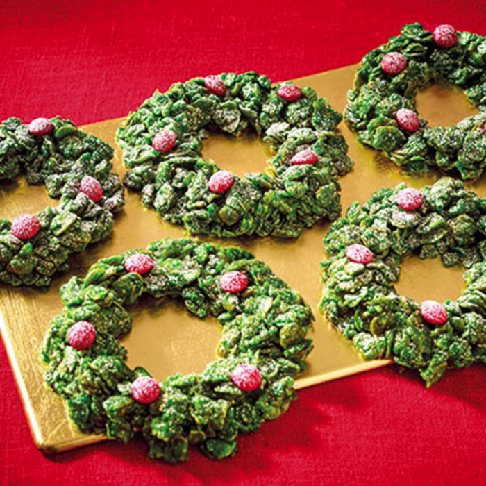 Gluten Free Christmas Cornflake Wreaths