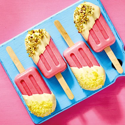 Strawberry Ice Cream Lollies