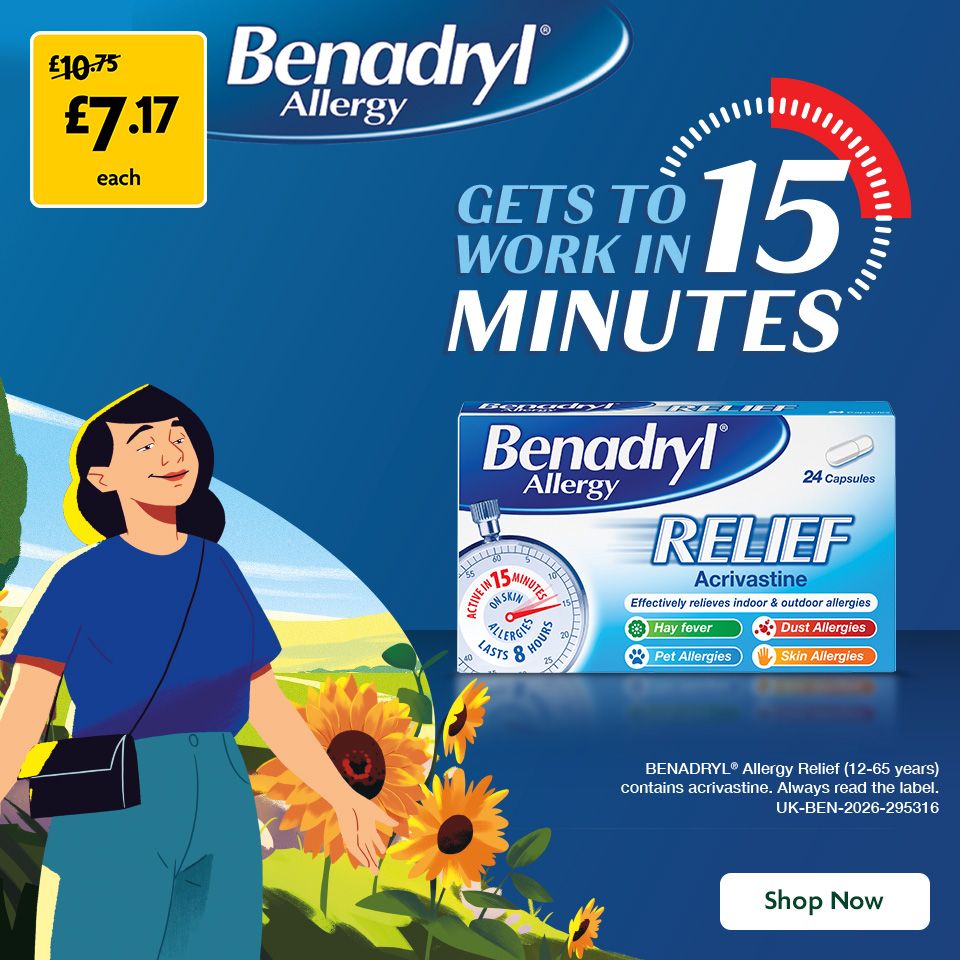 Benadryl Promotional Banner