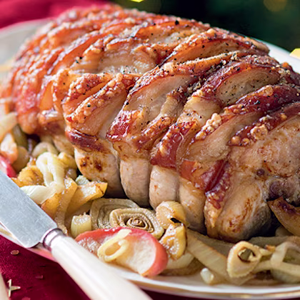 Roast Pork with Fennel and Apple