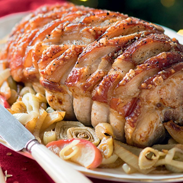 Roast Pork with Fennel and Apple