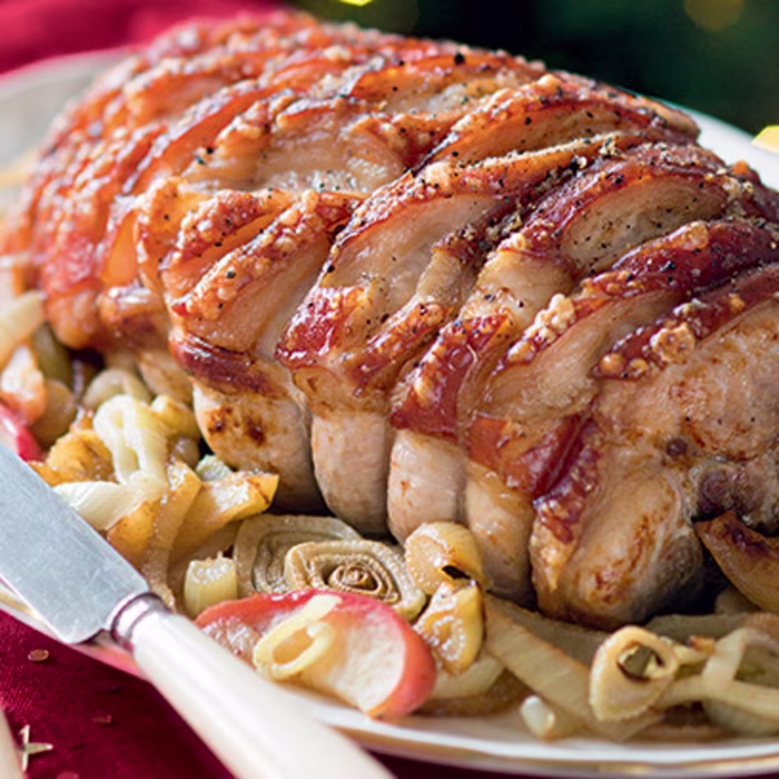 Roast Pork with Fennel and Apple