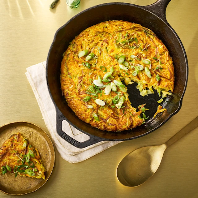 Leek, Carrot And Parsnip Frying Pan Rosti