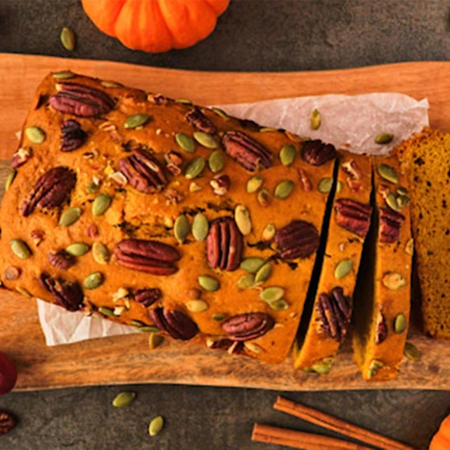Pumpkin Spice and Pecan Bread