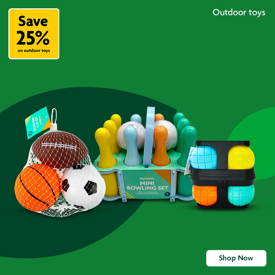25% off selected Outdoor Toys 