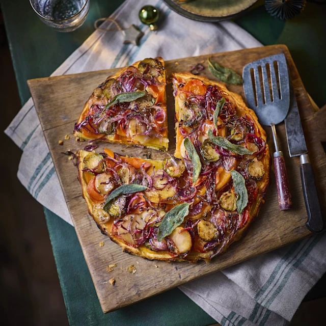 Roast Roots Tarte Tatin with Sage & Onion Butter