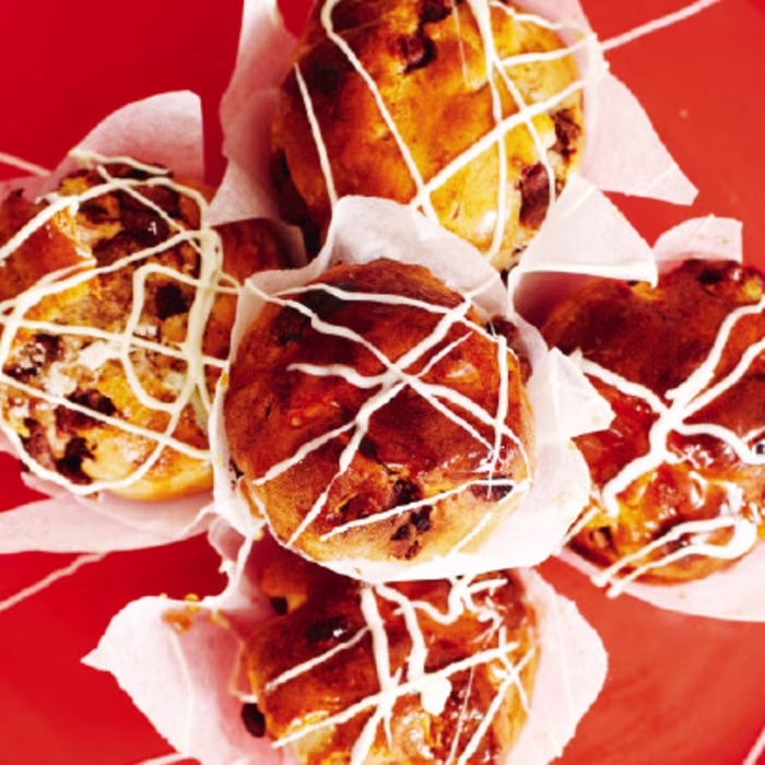 Chocolate Hot Cross Buns