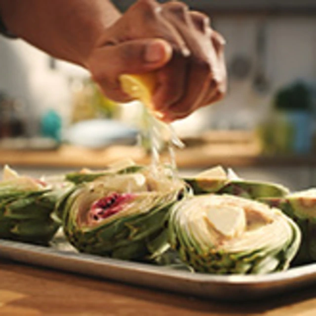 Whole Globe Artichoke With Lemon Butter