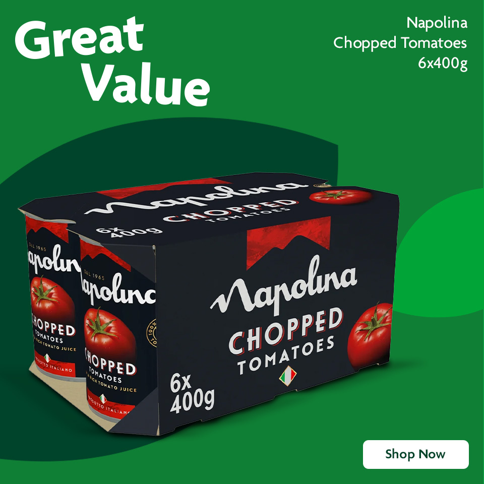 Napolina promotional banner