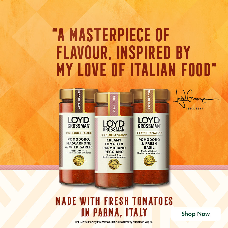 Loyd Grossman Promotional Banner