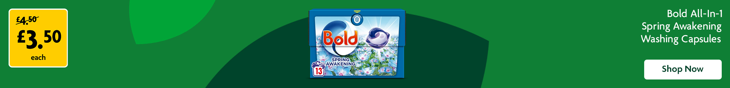 Bold promotional banner