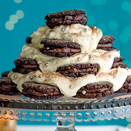 Christmas Tree Cookie Tower